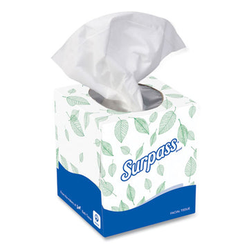 Surpass® Facial Tissue For Business, 2-ply, White, Pop-up Box, 110-box, 36 Boxes-carton freeshipping - TVN Wholesale